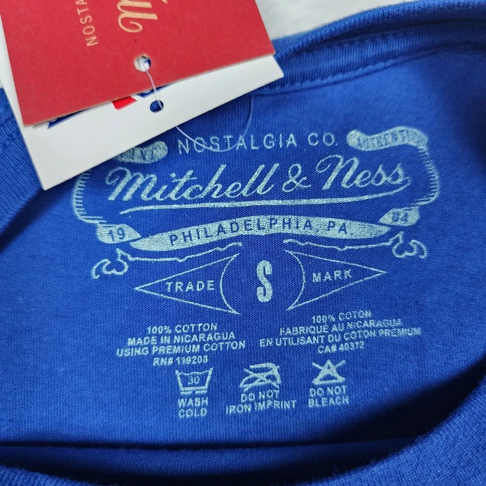 Los Angeles Dodgers Shirt Mens Small NWT Mitchell Ness Blue Cooperstown MLB